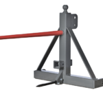 3 Pt Bale Spear w Hitch Ball Receiver